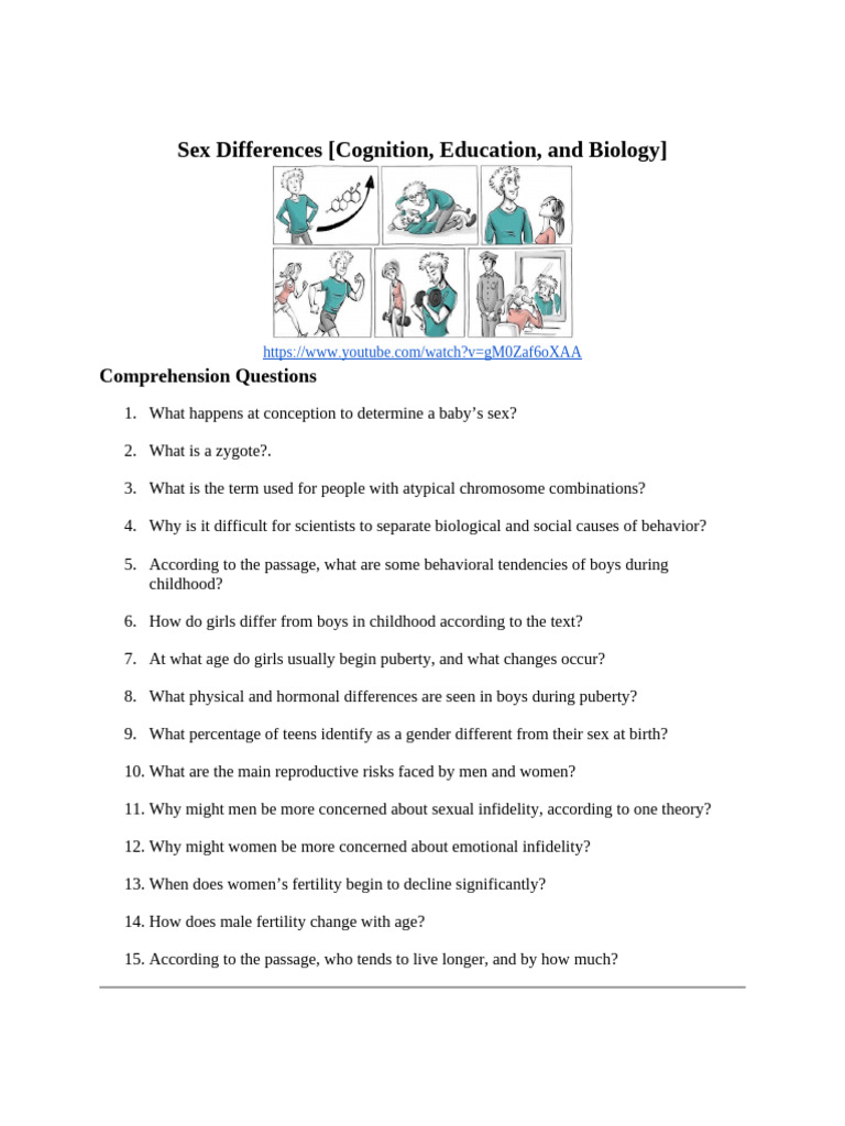 Understanding Sex Differences in Development | PDF | Adolescence | Woman