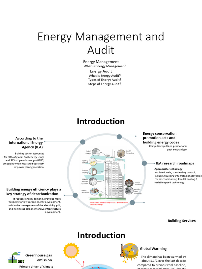 Energy Management and Audit Overview | PDF | Climate Change Mitigation ...