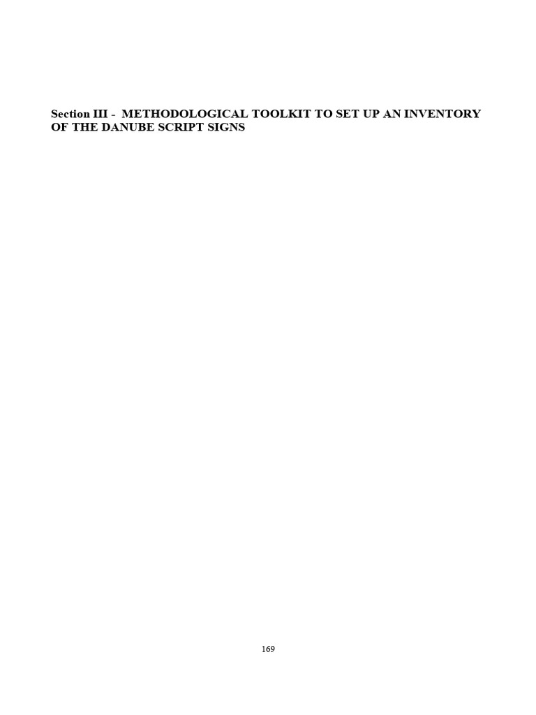 Danube Civilization Sign System Analysis | PDF | Writing