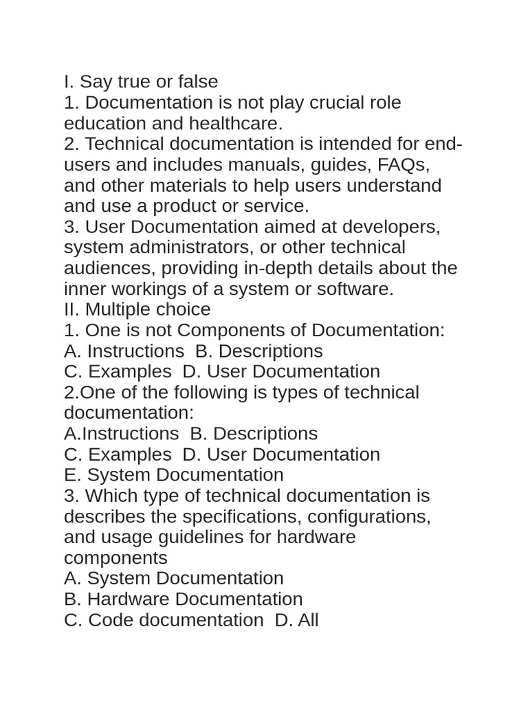 TD Examination | PDF