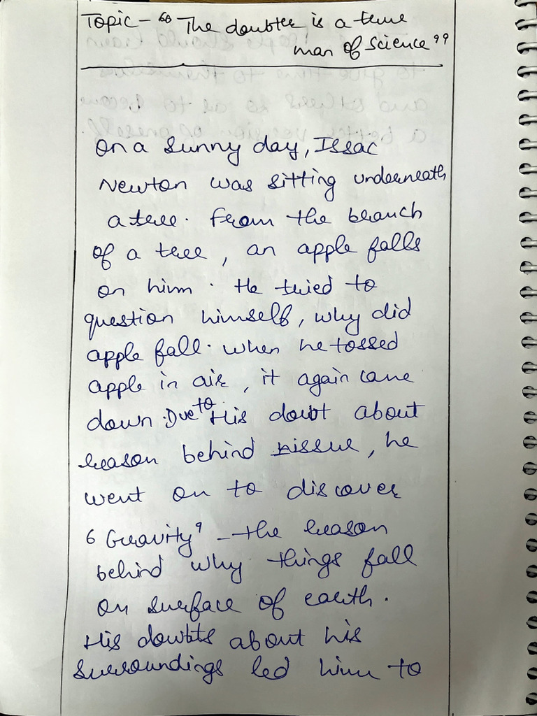 Essay- The Doubter is a True Man of Science | PDF