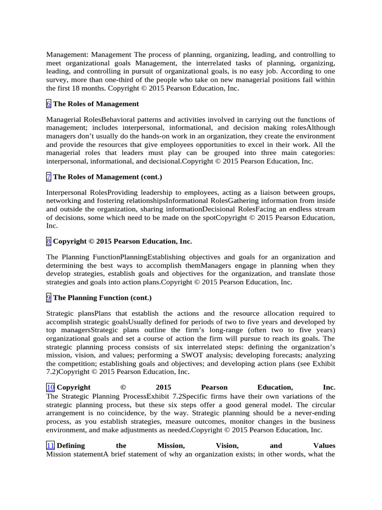 Understanding Management Roles and Planning | PDF | Marketing | Leadership
