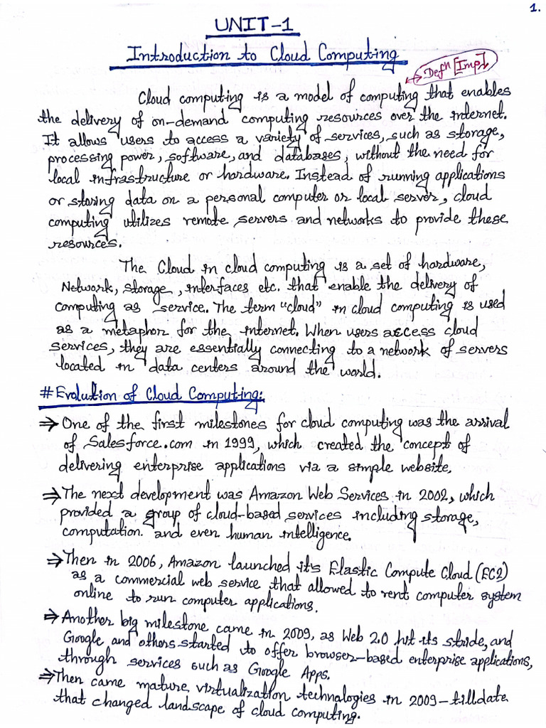 CC Unit 1 Merged | PDF