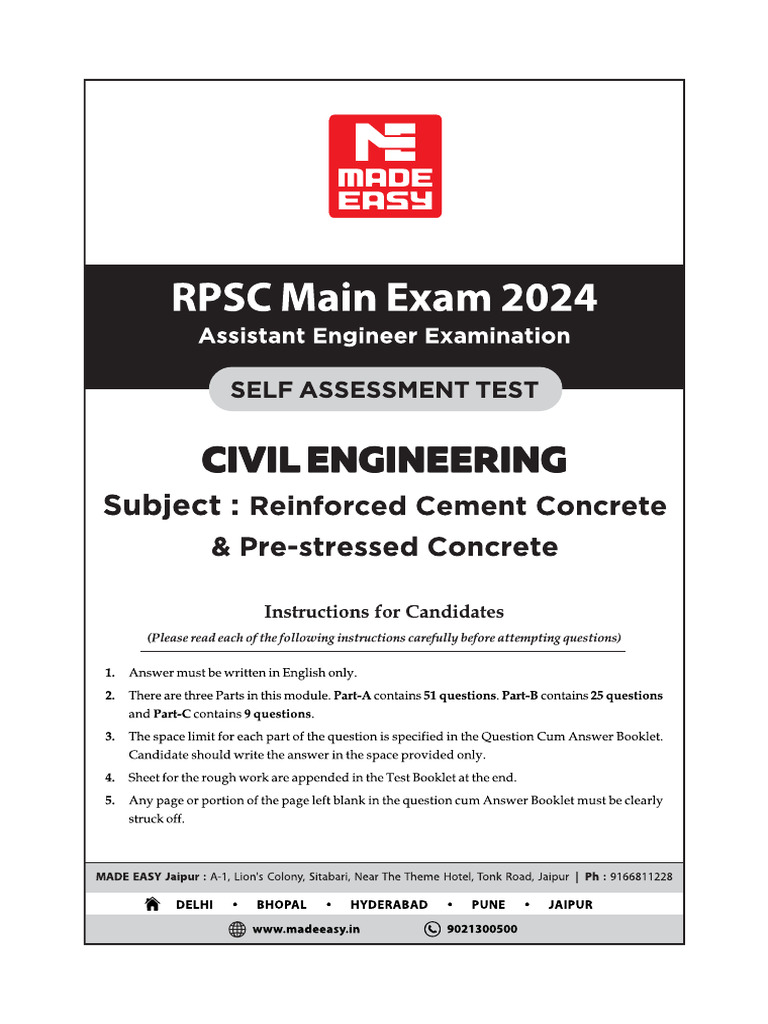 RCC Selfassessmenttest 1 | PDF