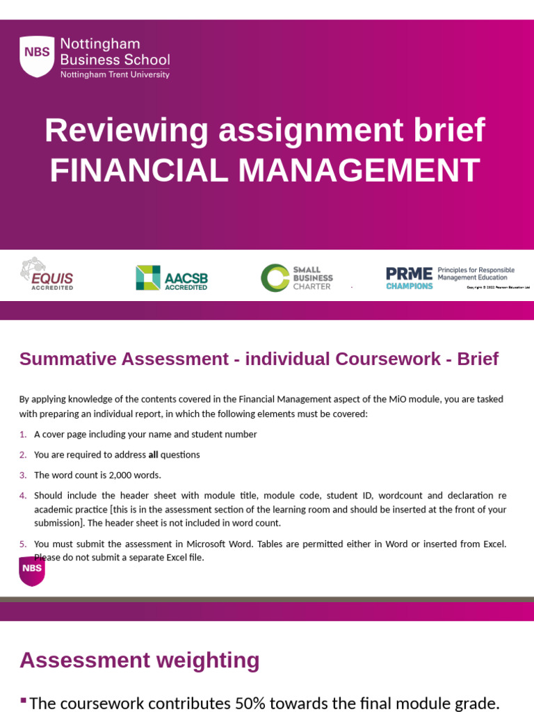 Financial Management Assignment Brief | PDF | Net Present Value