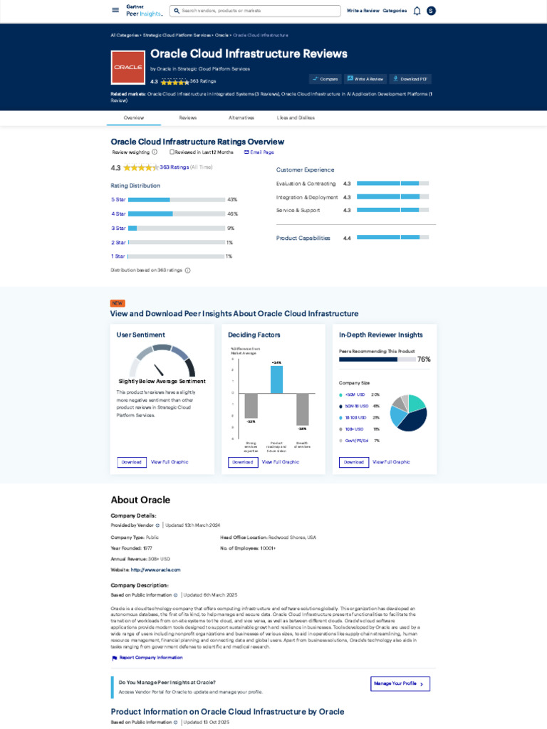 Oracle Cloud Infrastructure Reviews | PDF | Cloud Computing | Oracle ...