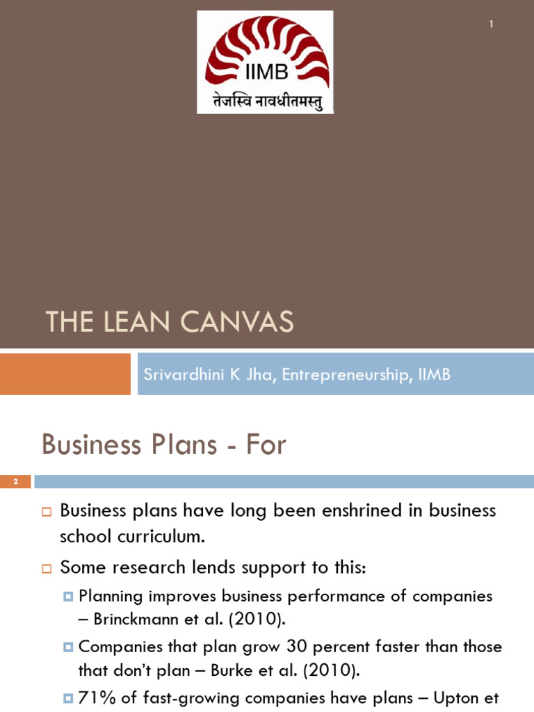 Lean Canvas for Startup Success | PDF | Lean Startup | Business