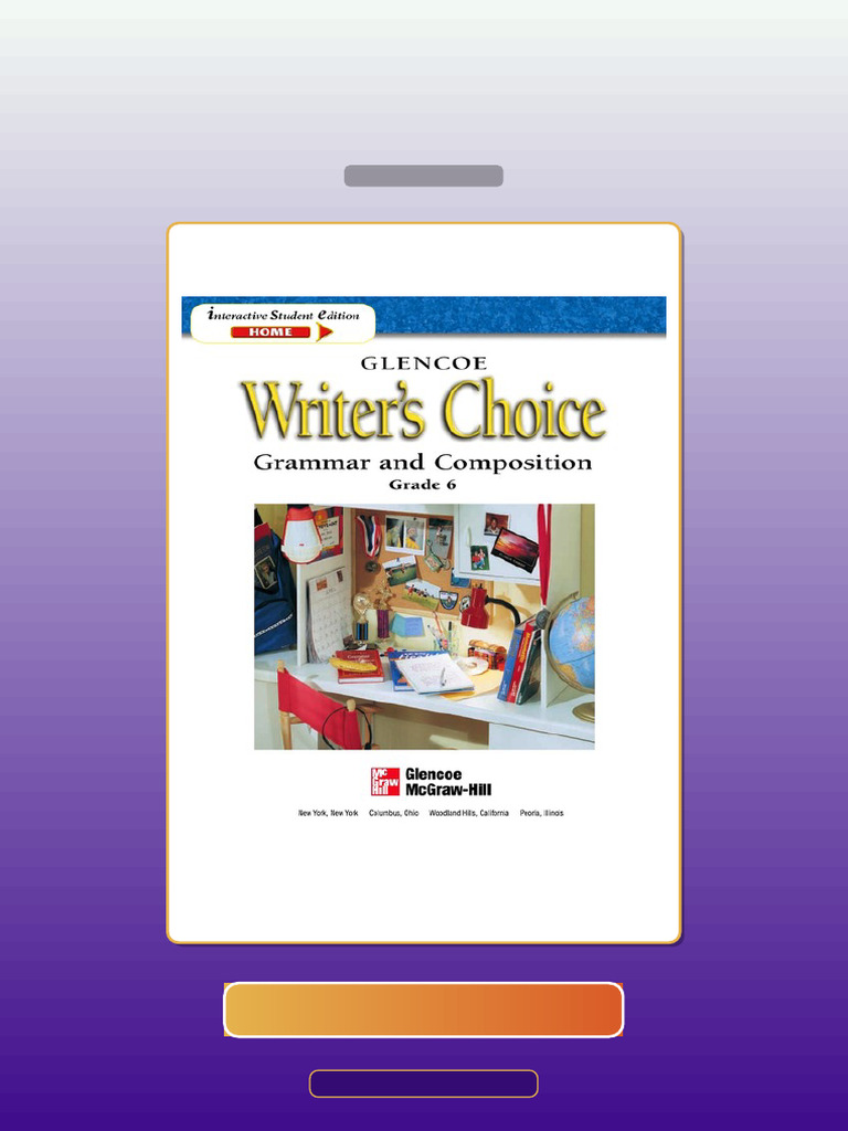 Test Bank For Writers Choice Grammar and Composition Grade 6 | PDF ...