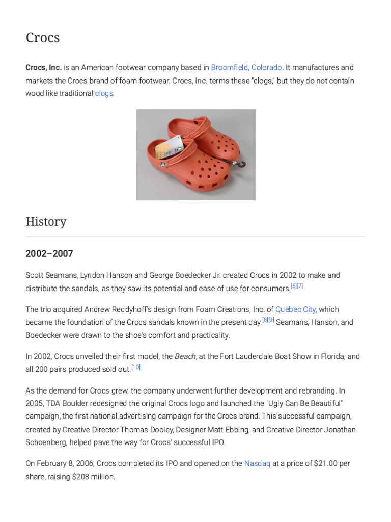 Crocs Merged 30 Pages | PDF | Business