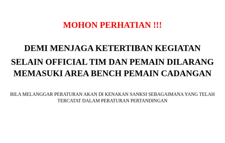 Mohon Perhatian | PDF