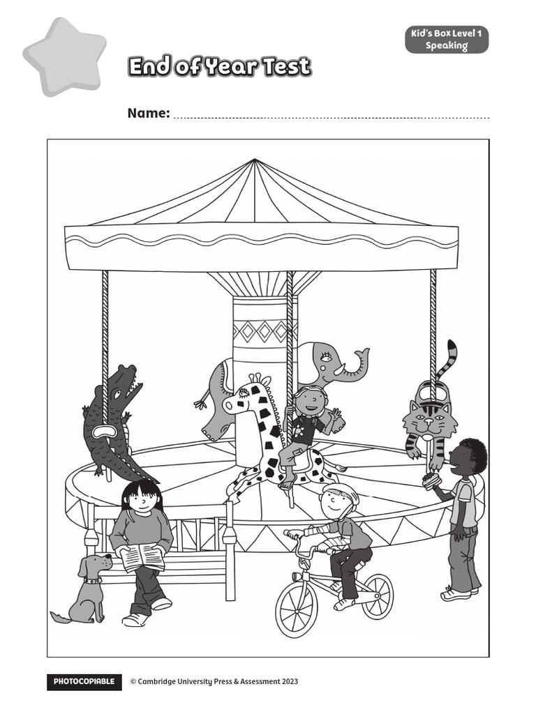 End of Year Speaking Test for Kids | PDF