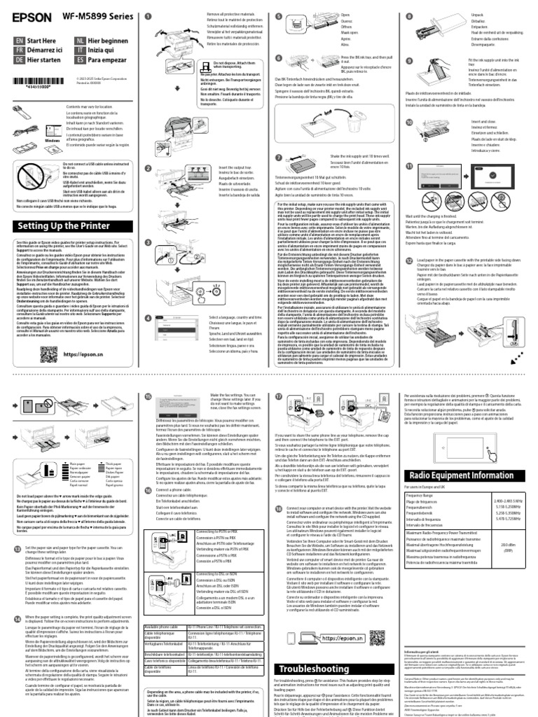 Printer Setup Instructions Guide | PDF | Printer (Computing ...