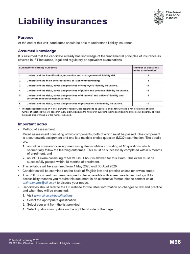 Understanding Liability Insurance Basics | PDF | Insurance | Multiple ...