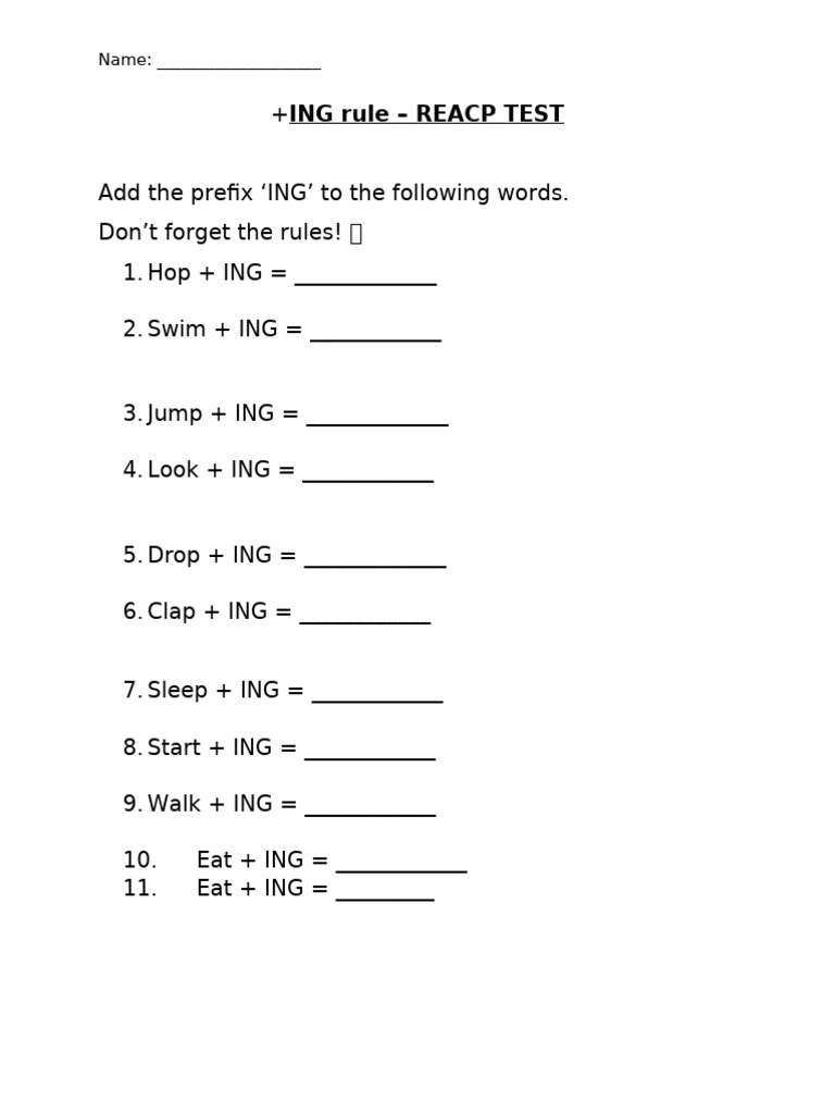 ING Rule Test | PDF