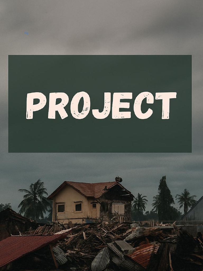 Disaster Management Project Overview | PDF | Natural Disasters | Tsunami
