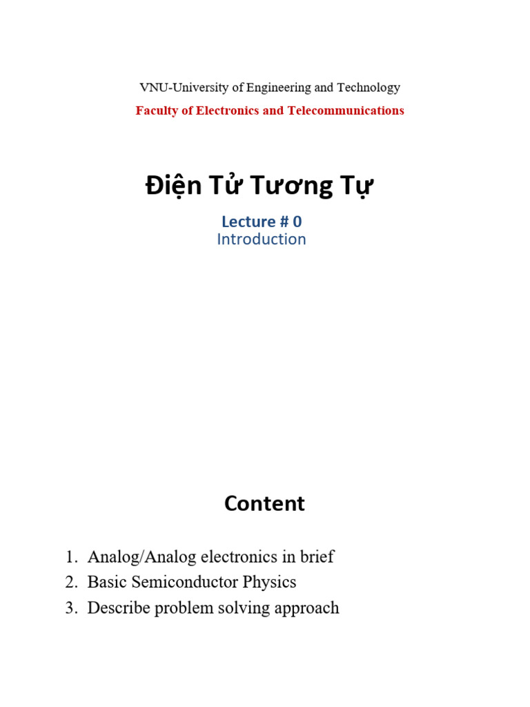 Introduction to Analog Electronics Basics | PDF | Doping (Semiconductor ...