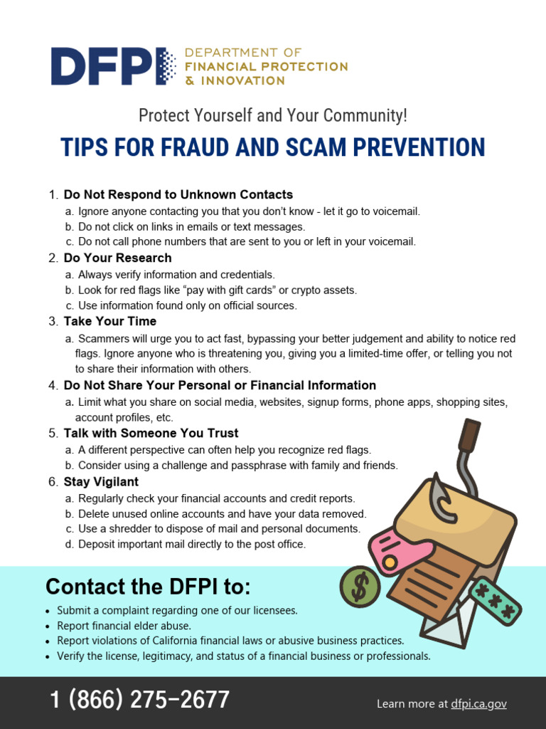 Fraud and Scam Prevention Tips | PDF