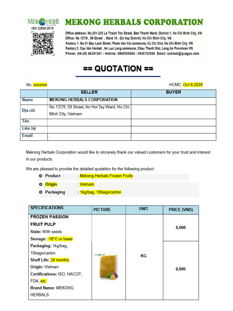 Quotation | PDF
