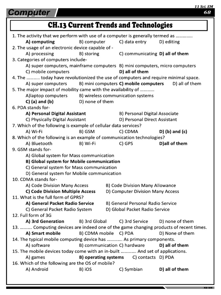 Ch 13 Computer Std 11 | PDF