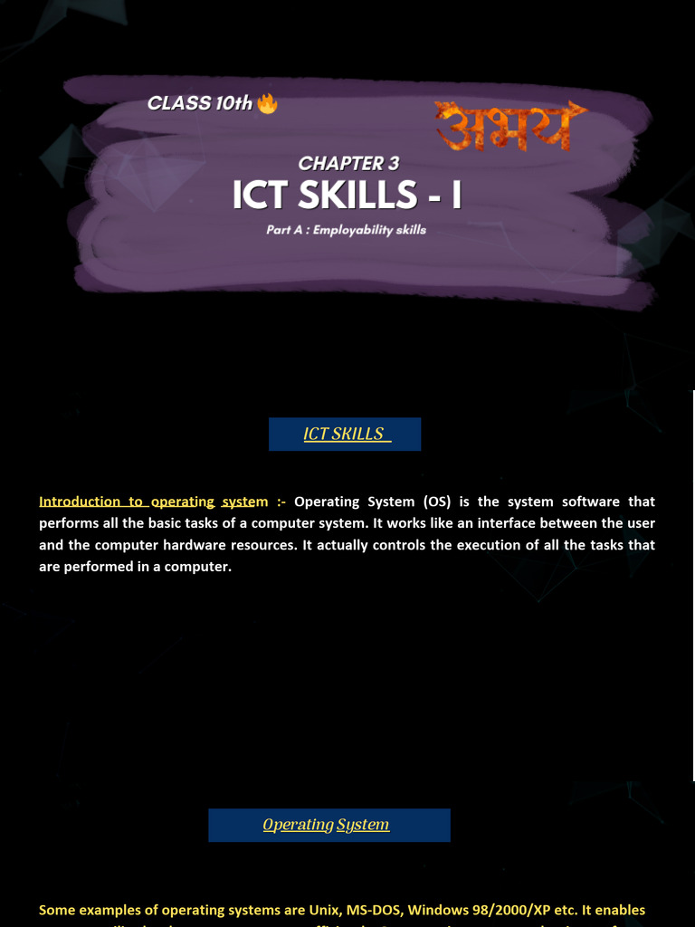 Understanding Operating Systems for ICT Skills | PDF | Microsoft ...