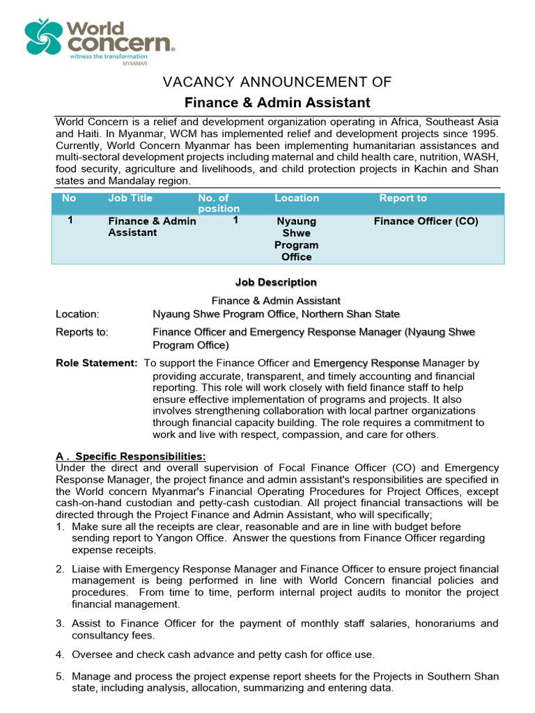 VA of Finance& Admin Assistant(SS) | PDF | Expense | Bookkeeping