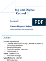 Analog and Digital Control 1: Based On Lecture Notes by Jesper Sandberg Thomsen