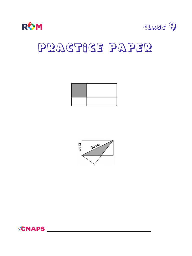 Regional Mathematics Olympiad Problems | PDF | Area | Mathematics