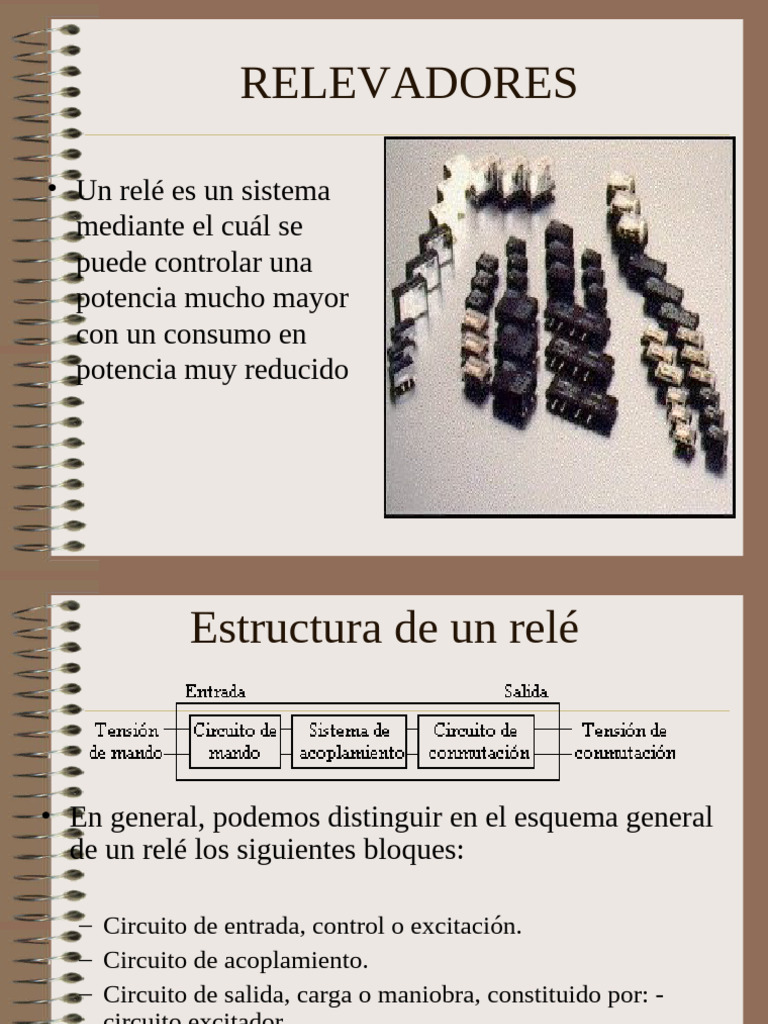 Tipos y Funcionamiento de Relés eléctricos | PDF | Relé | Componentes ...