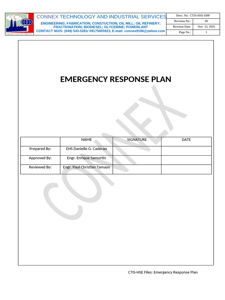 Emergency Response Plan Overview | PDF | Emergency | Emergency Management