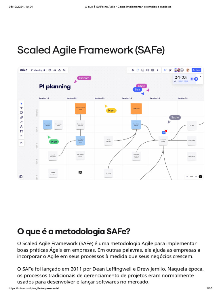 Guia Completo sobre SAFe no Agile | PDF | Desenvolvimento ágil de software