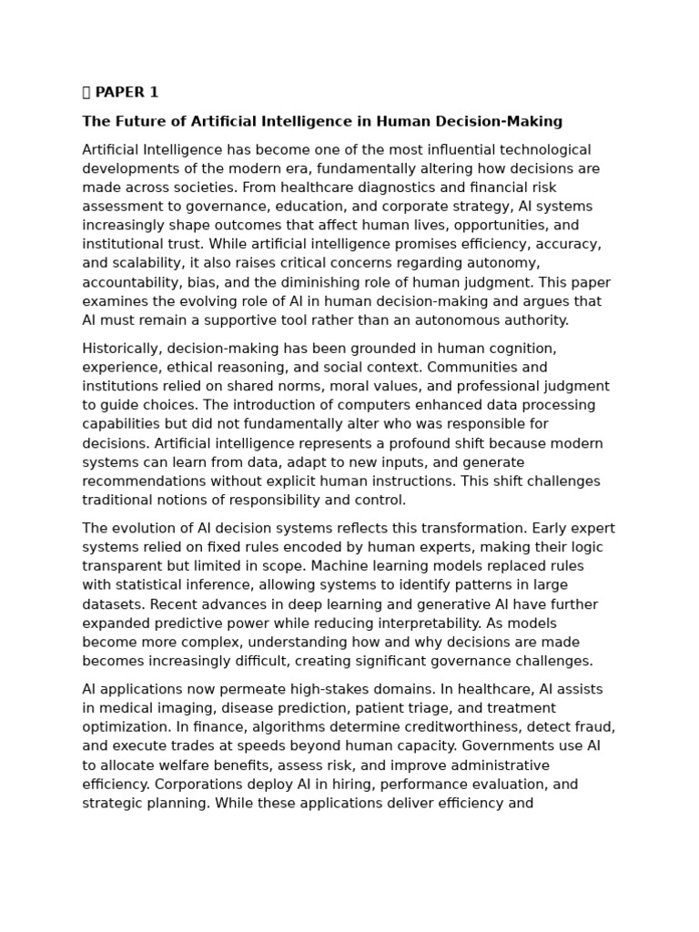 Paper Writing on Various | PDF | Artificial Intelligence | Intelligence ...