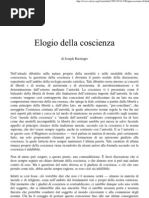 Elogio Della Coscienza, Ratzinger