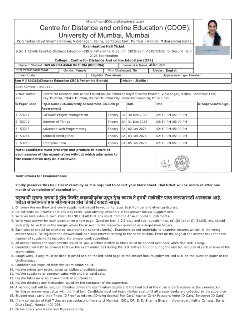 Centre for Distance and Online Education (CDOE) | PDF