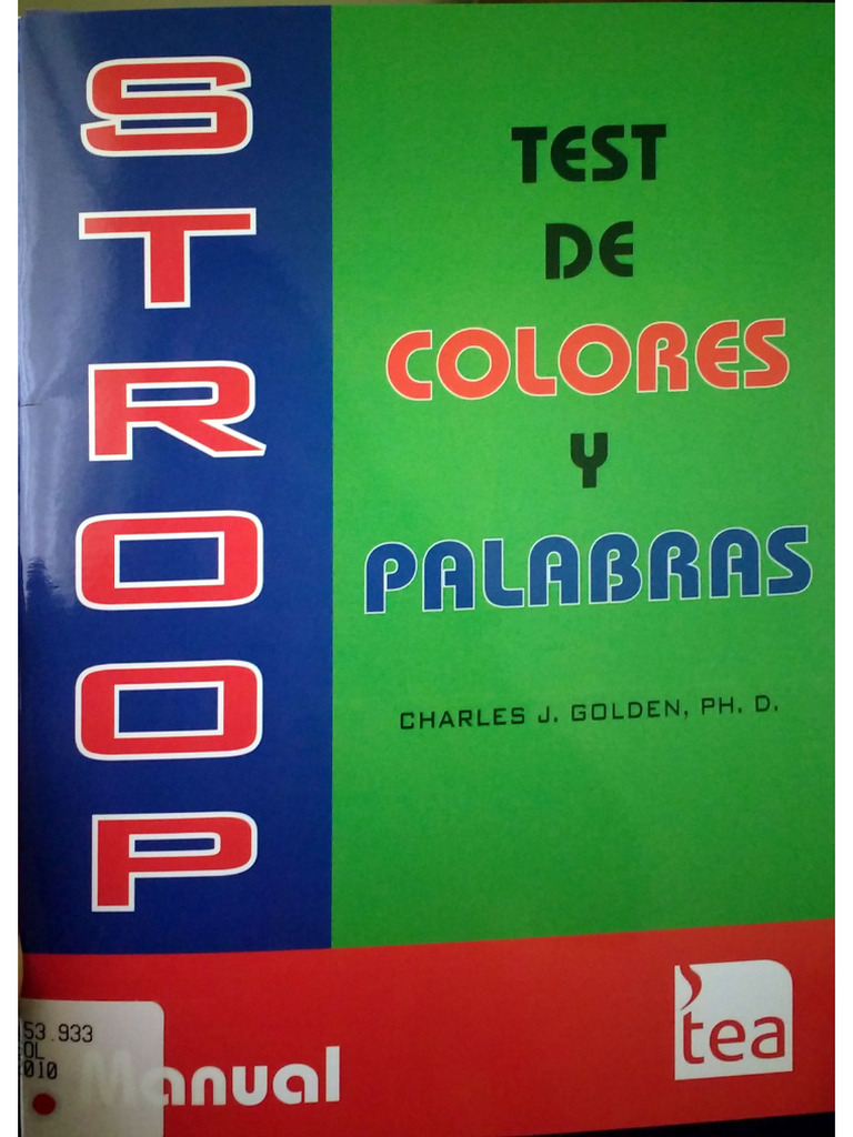 Manual Stroop | PDF