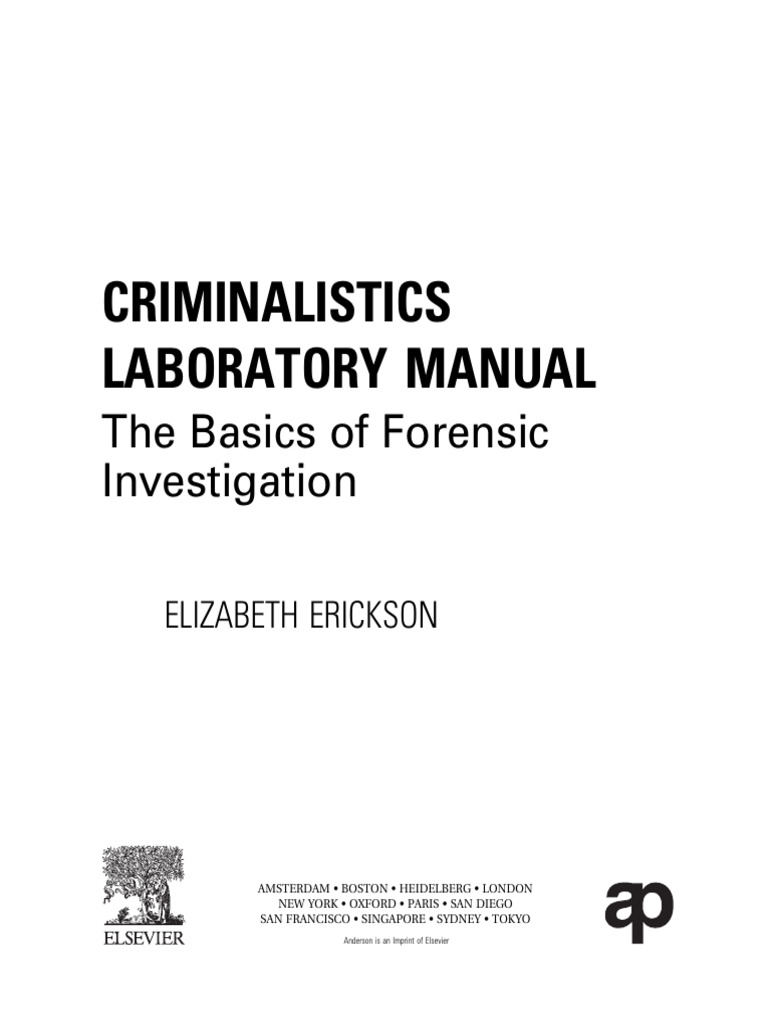 Forensic Investigation Laboratory Manual | PDF | Forensic Science ...