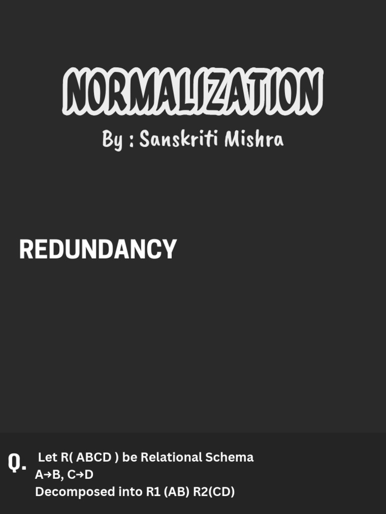 Understanding Database Normalization Techniques | PDF | Data Management ...