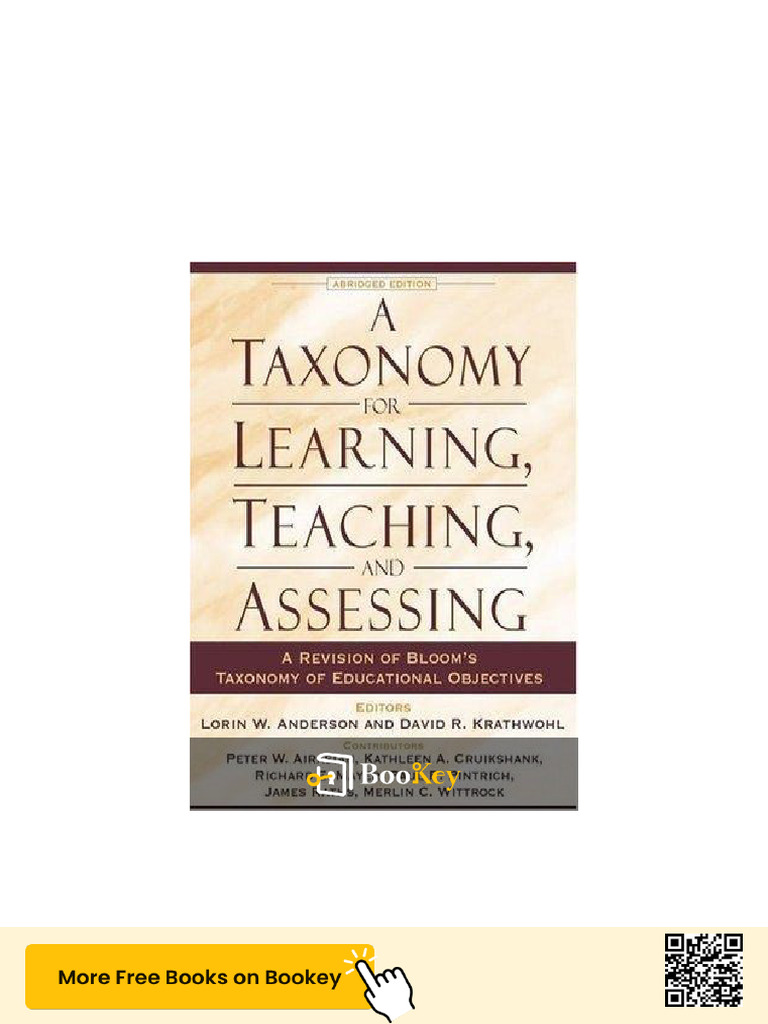 Taxonomy for Learning and Assessment | PDF | Educational Assessment ...