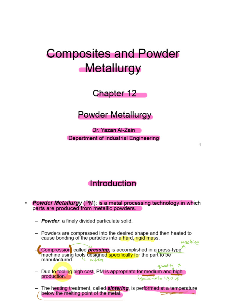 Powder Metallurgy Overview and Applications | PDF | Sintering | Porosity