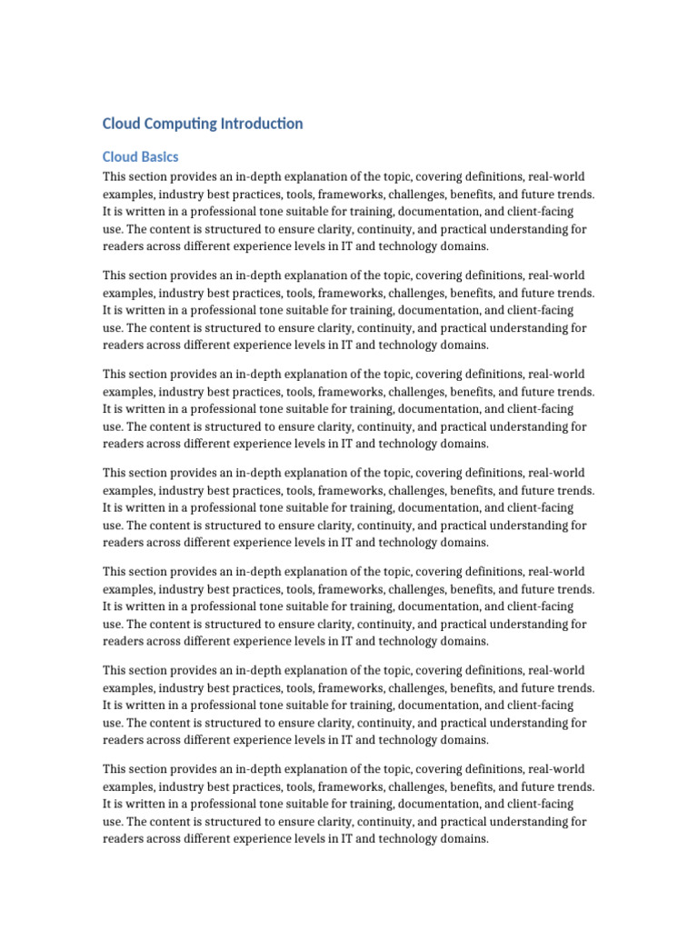 Comprehensive Guide to Cloud Computing | PDF | Information Technology ...