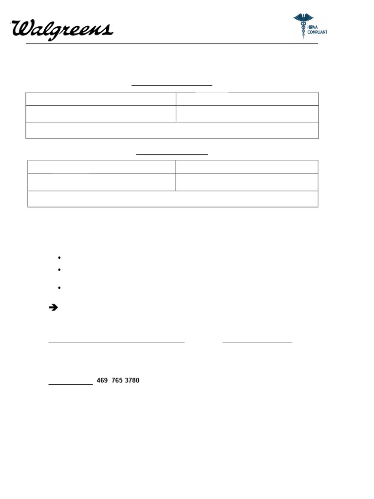 HIPAA Patient Authorization Fax Form | PDF