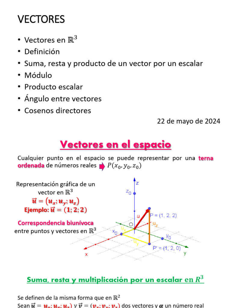 PDF 19 - Vectores en R3 - Parte 1 INTRO | PDF | Vector Euclidiano ...