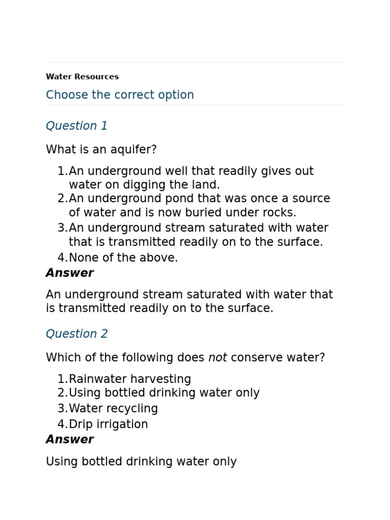 Understanding Water Resources and Irrigation | PDF | Irrigation ...