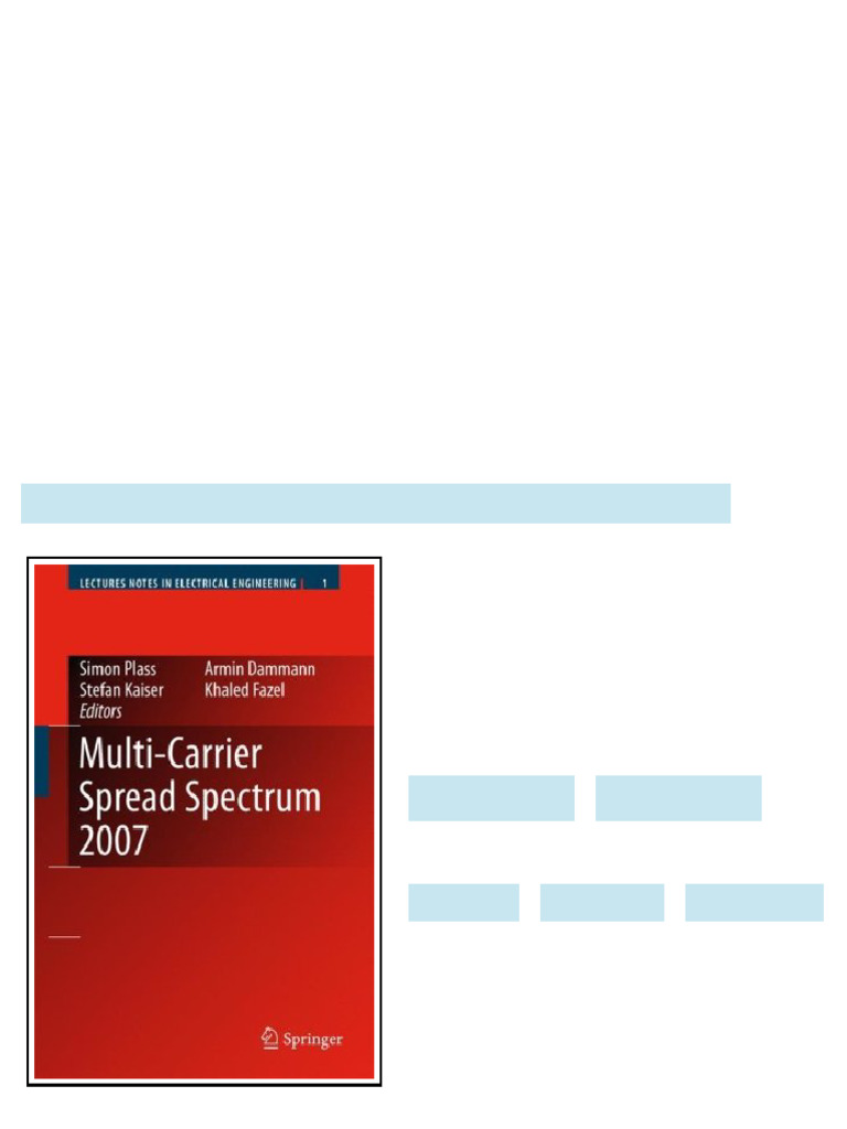 (Ebook) Multi-Carrier Spread Spectrum 2007: Proceedings from the 6th ...
