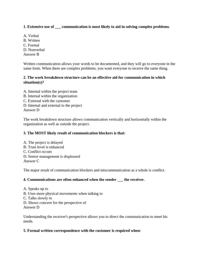 Effective Project Communication Strategies | PDF | Communication ...