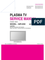 ServiceManuals LG TV PLASMA 50PJ350 50PJ350 Service Manual