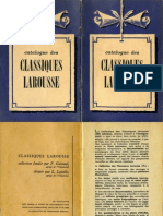 Catalogue des Classique Larousse