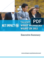 Talent Report:: What Workers Want in 2012