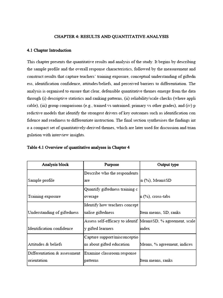 Chapter 4_ Results and Quantitative Analysis_6733664055958044501 | PDF ...