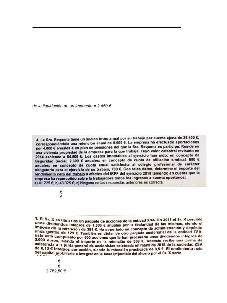 Ejerc Desp de AE (Ejercicios de RT-RC-RAE) | PDF