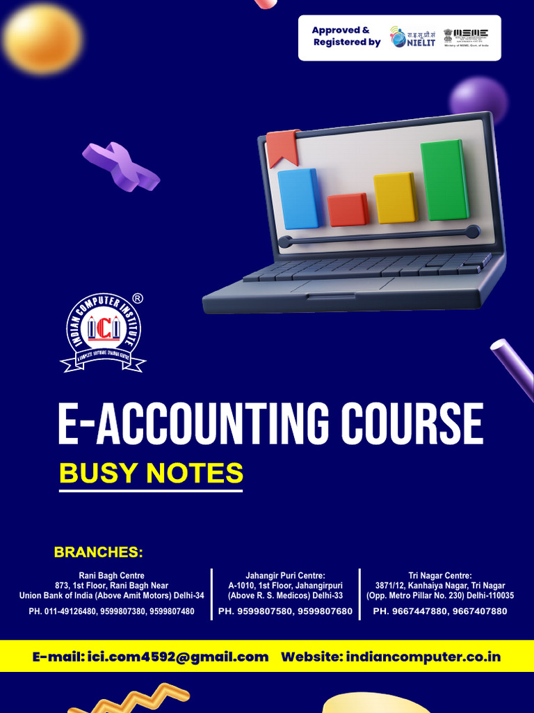 E-Accounting Course: BUSY Notes Guide | PDF | Superuser | Business